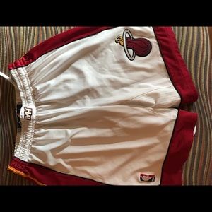NBA Adidas Miami Heat Authentic Basketball Shorts